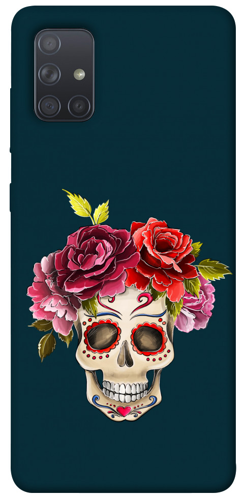 Чохол Flower skull для Galaxy A71 (2020)