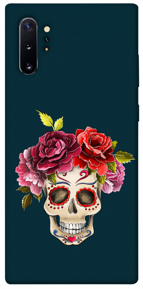 Чехол Flower skull для Galaxy Note 10+ (2019)