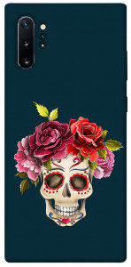 Чехол Flower skull для Galaxy Note 10+ (2019)