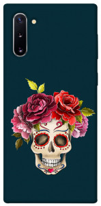 Чехол Flower skull для Galaxy Note 10 (2019)