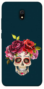 Чехол Flower skull для Xiaomi Redmi 8a