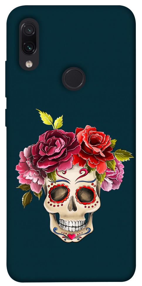 Чохол Flower skull для Xiaomi Redmi Note 7