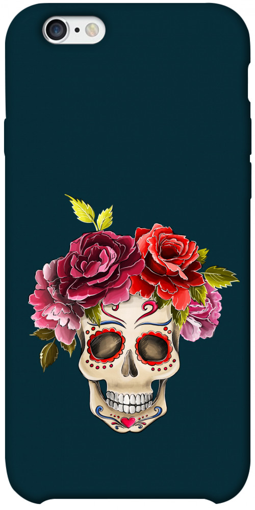 Чохол Flower skull для iPhone 6S Plus