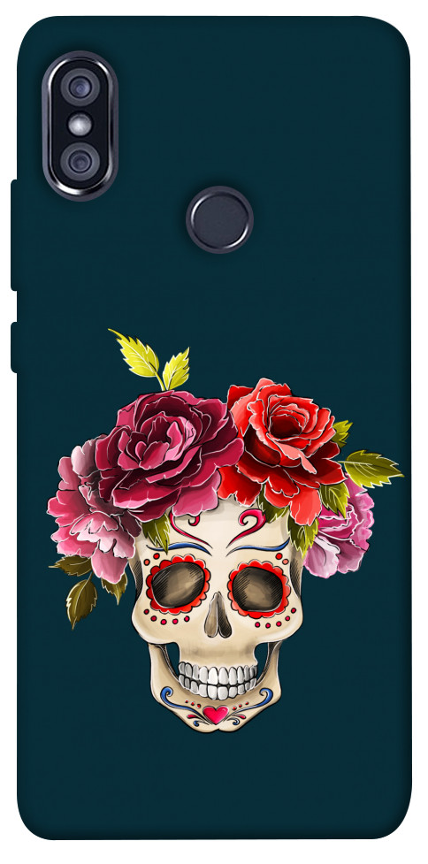 Чехол Flower skull для Xiaomi Redmi Note 5 (Dual Camera)