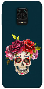 Чохол Flower skull для Xiaomi Redmi Note 9 Pro