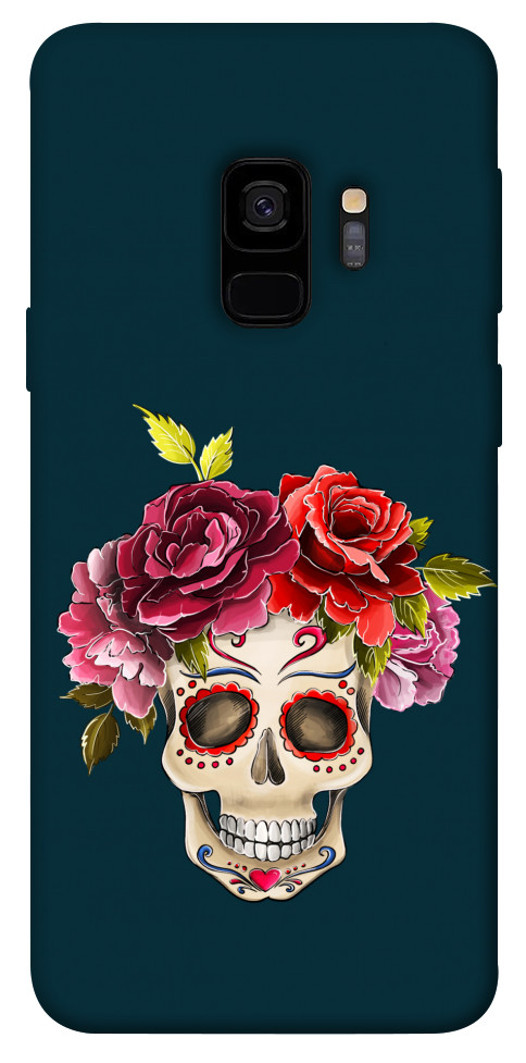 Чехол Flower skull для Galaxy S9