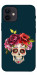 Чехол Flower skull для iPhone 12 mini