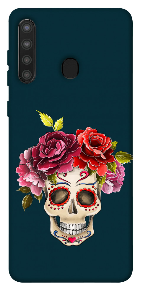 

Чохол Flower skull для Galaxy A21 1424375