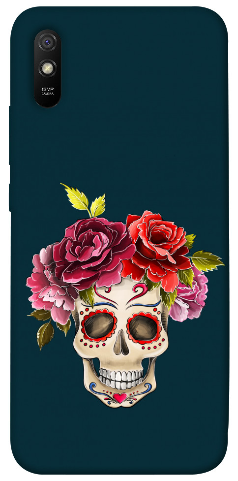 Чехол Flower skull для Xiaomi Redmi 9A