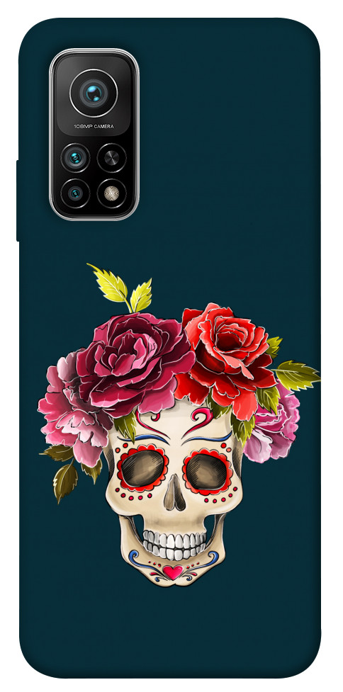 Чехол Flower skull для Xiaomi Mi 10T