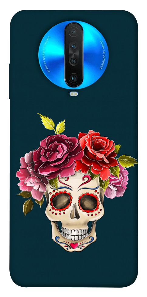 Чохол Flower skull для Xiaomi Redmi K30