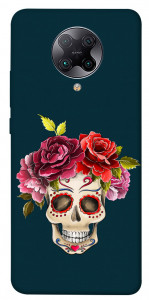 Чехол Flower skull для Xiaomi Poco F2 Pro