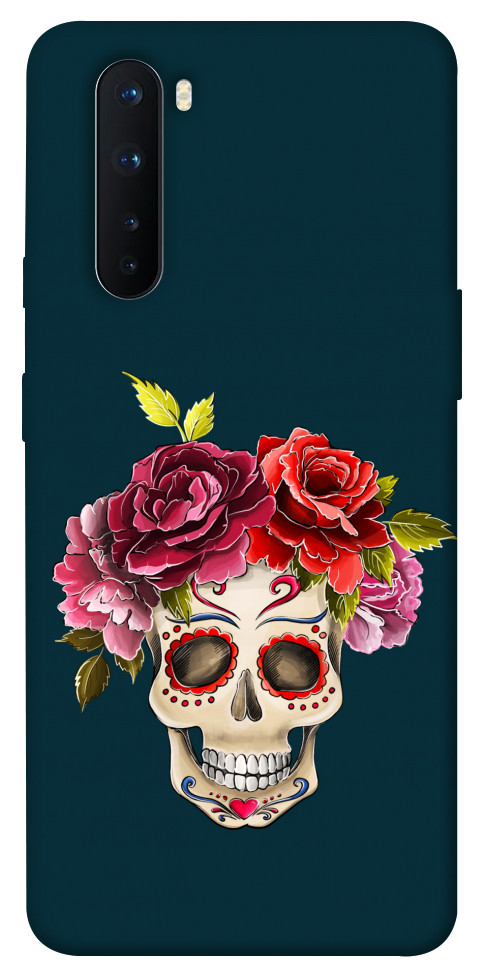 Чехол Flower skull для OnePlus Nord