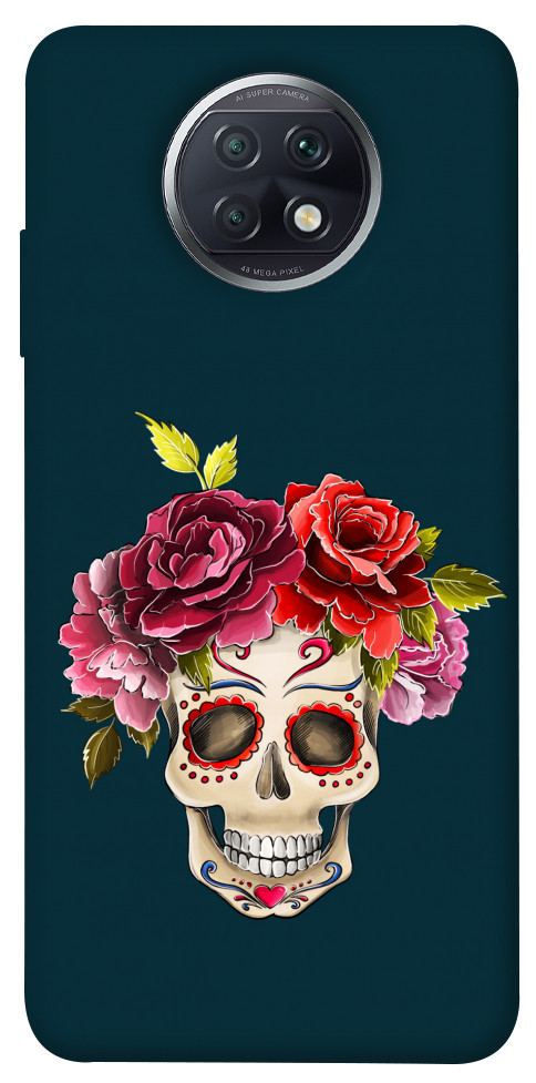 Чохол Flower skull для Xiaomi Redmi Note 9T