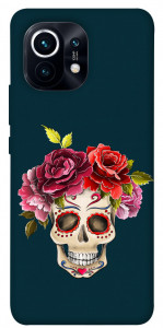 Чохол Flower skull для Xiaomi Mi 11