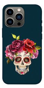 Чохол Flower skull для iPhone 13 Pro