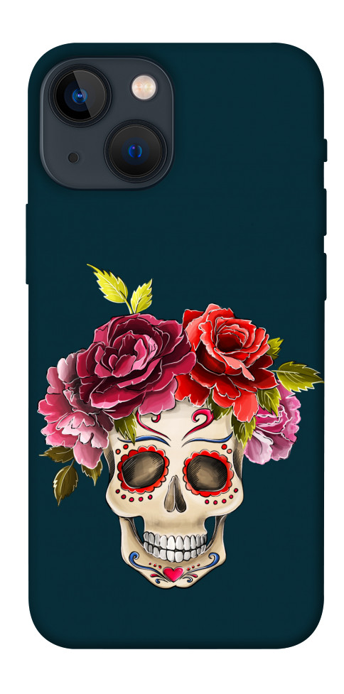 Чохол Flower skull для iPhone 13 mini