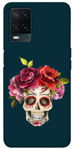 Чехол Flower skull для Oppo A54 4G