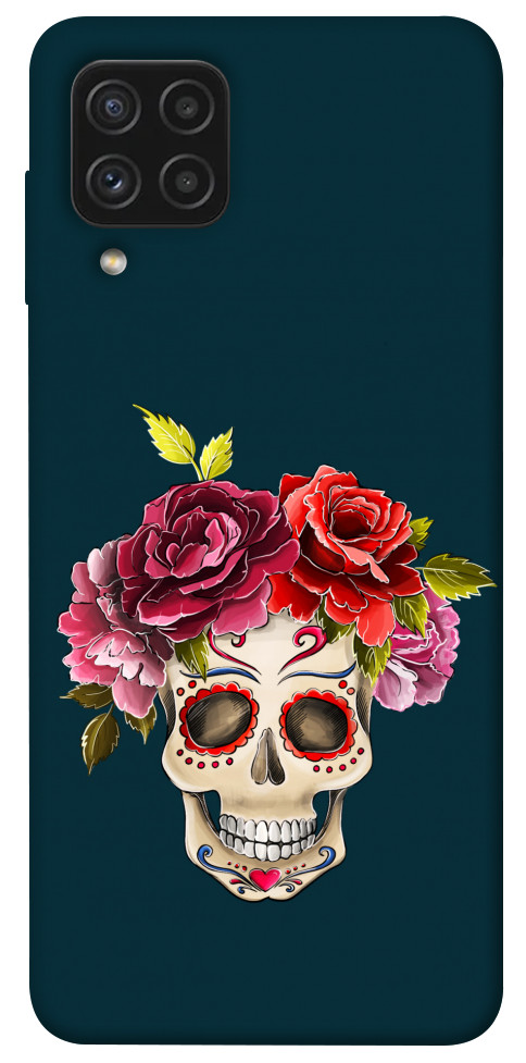 Чехол Flower skull для Galaxy A22 4G