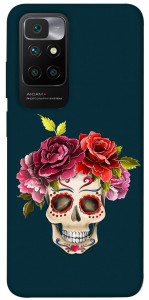 Чехол Flower skull для Xiaomi Redmi 10