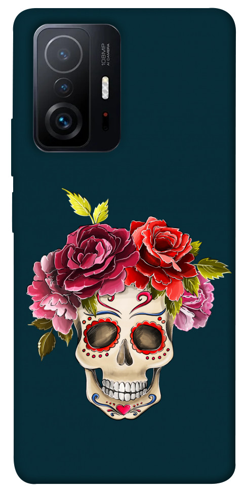 

Чехол Flower skull для Xiaomi 11T Pro 1424452