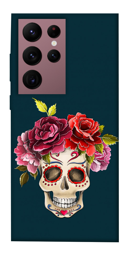 

Чехол Flower skull для Galaxy S22 Ultra 1424466
