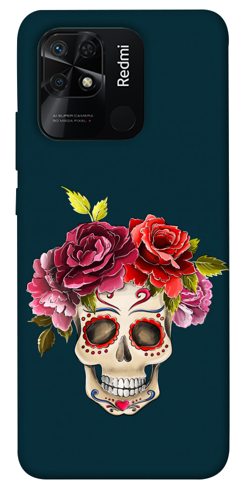 

Чехол Flower skull для Xiaomi Redmi 10C 1424472