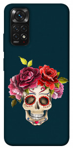 Чехол Flower skull для Xiaomi Redmi Note 11S
