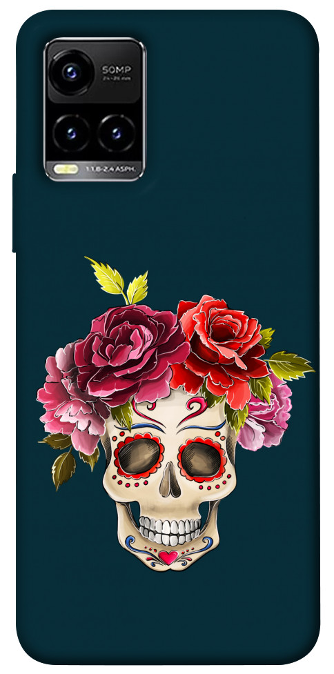 Чехол Flower skull для Vivo Y33s