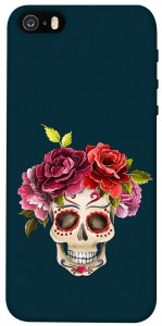 Чохол Flower skull для iPhone 5S