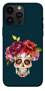 Чехол Flower skull для iPhone 14 Pro Max