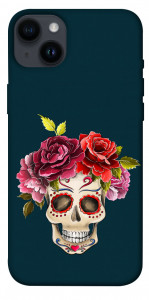 Чехол Flower skull для iPhone 14 Plus