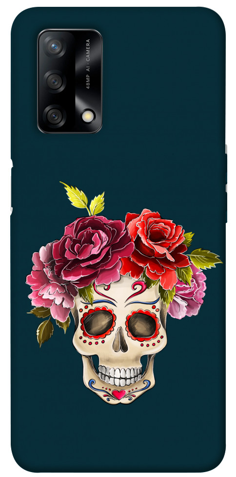 Чехол Flower skull для Oppo F19