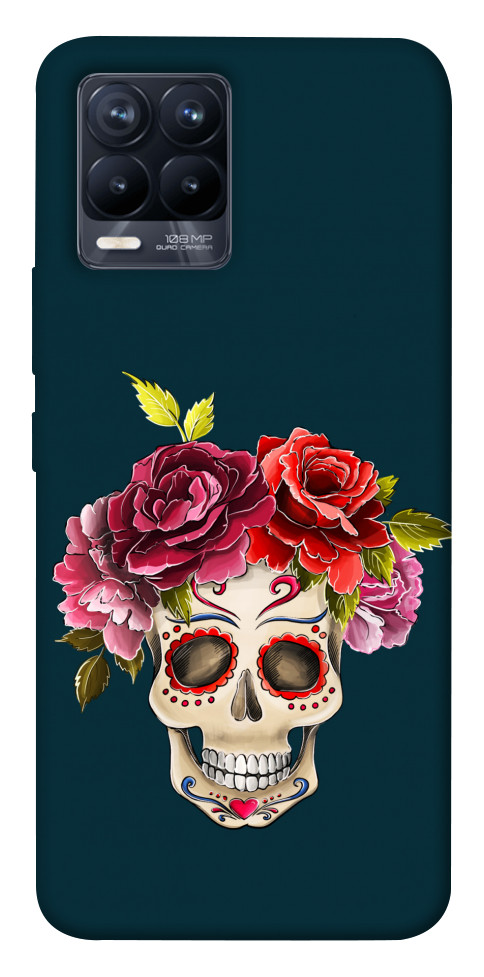 Чехол Flower skull для Realme 8