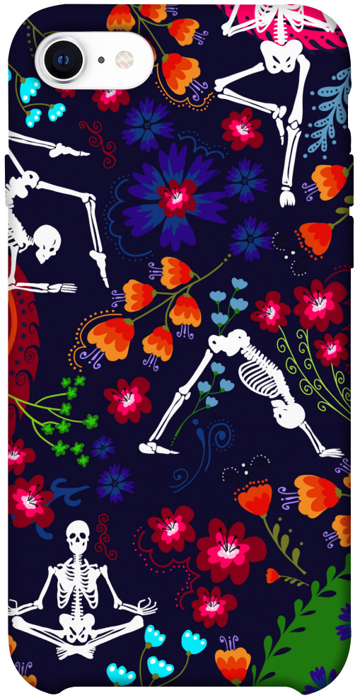 Чохол Yoga skeletons для iPhone SE (2020)