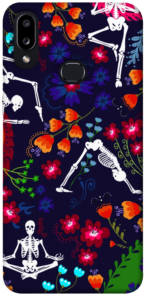 Чехол Yoga skeletons для Galaxy A10s (2019)