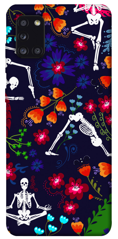 Чехол Yoga skeletons для Galaxy A31 (2020)