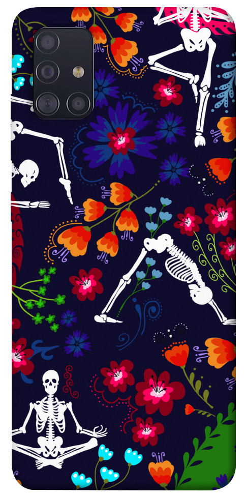 Чехол Yoga skeletons для Galaxy A51 (2020)