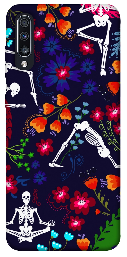 Чехол Yoga skeletons для Galaxy A70 (2019)