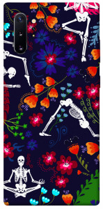 Чехол Yoga skeletons для Galaxy Note 10+ (2019)