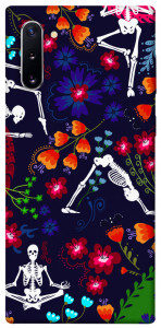 Чехол Yoga skeletons для Galaxy Note 10 (2019)