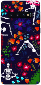 Чохол Yoga skeletons для Galaxy S10 (2019)