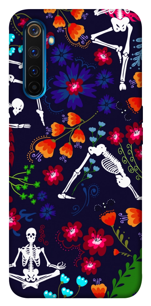 Чехол Yoga skeletons для Realme 6 Pro