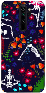 Чехол Yoga skeletons для Xiaomi Redmi Note 8 Pro