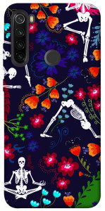 Чехол Yoga skeletons для Xiaomi Redmi Note 8T