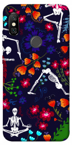 Чехол Yoga skeletons для Xiaomi Redmi Note 6 Pro