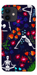 Чехол Yoga skeletons для iPhone 12 mini