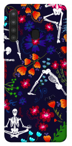 Чехол Yoga skeletons для Galaxy A21