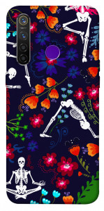 Чехол Yoga skeletons для Realme 5 Pro