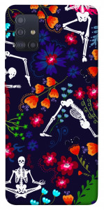 Чехол Yoga skeletons для Galaxy M51